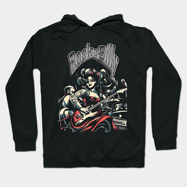 Rockabilly Hoodie by MckinleyArt